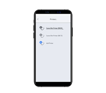 <b>Connect</b></br>Sync your IVY Mini Photo Printer with your smartphone by heading over to your Bluetooth1 settings and selecting ON. Open the Canon Mini Print App and tap Printer setup-Connect to add your printer. You'll only need to do this once per device. 