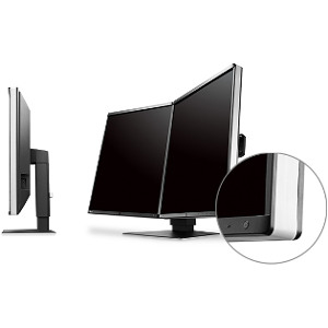 <b>Clean and Sophisticated</b></br> The black front bezels are ideal for viewing the screen in dark reading rooms, making it easier to focus on images, while the original white stripe around the sides of the monitor presents a fresh, clean aesthetic.