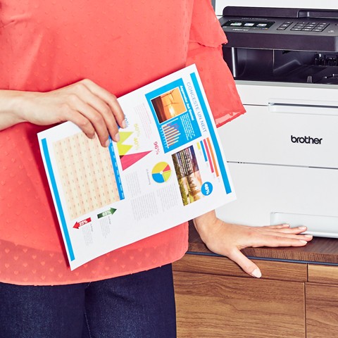 Brother MFC-L3750CDW Compact Digital Color All-in-One Printer, 3.7