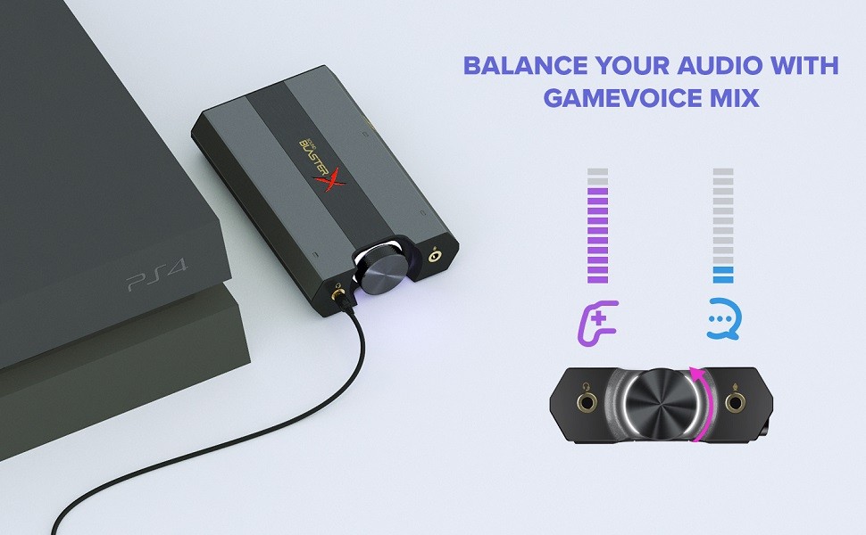 Creative Sound BlasterX G6 Hi-Res Gaming DAC and USB Sound Card with Xamp  Headphone Bi-Amplifier for PC, PS4, Xbox and Nintendo Switch