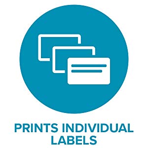 

Saving you both time and money, the pre-sized and cut labels make it easy to print one perfectly sized label or hundreds—no more label waste and annoying label sheets that constantly jam!
