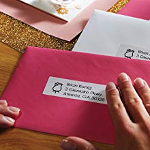 

DYMO LW address labels, return address labels, and postage labels make it easy to customize address envelopes and packages and print custom postage. Available in standard and return address sizes, they feature easy-to-read text and a permanent glue back that resists tearing and peeling.
