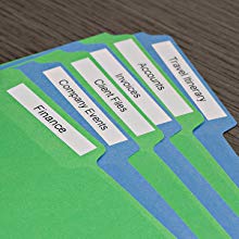 

LW adhesive nametag labels provide guests and temporary personnel with a clear, professional identification badge – perfect for large events and visitor management. DYMO also has a range of file folder labels that help simplify document and file organization.
