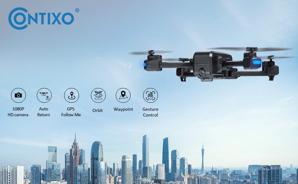 contixo f22 rc foldable quadcopter