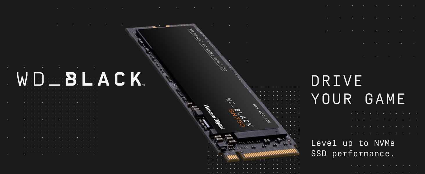 WESTERN DIGITAL WD Black SN750 SSD M.2 PCIe Gen 3x4 With NVME 2TB