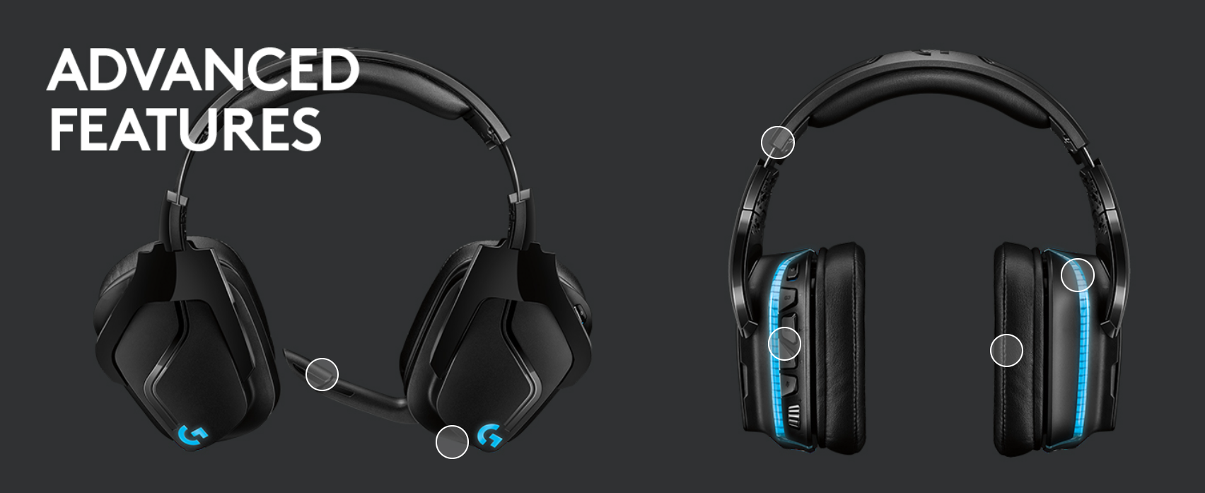 Logitech G432 Wired Gaming Headset, 7.1 Surround Sound, DTS Headphone:X  2.0, Flip-to-Mute Mic, PC (Leatherette) Black/Blue, 7.2 x 3.2 x 6.8 inches