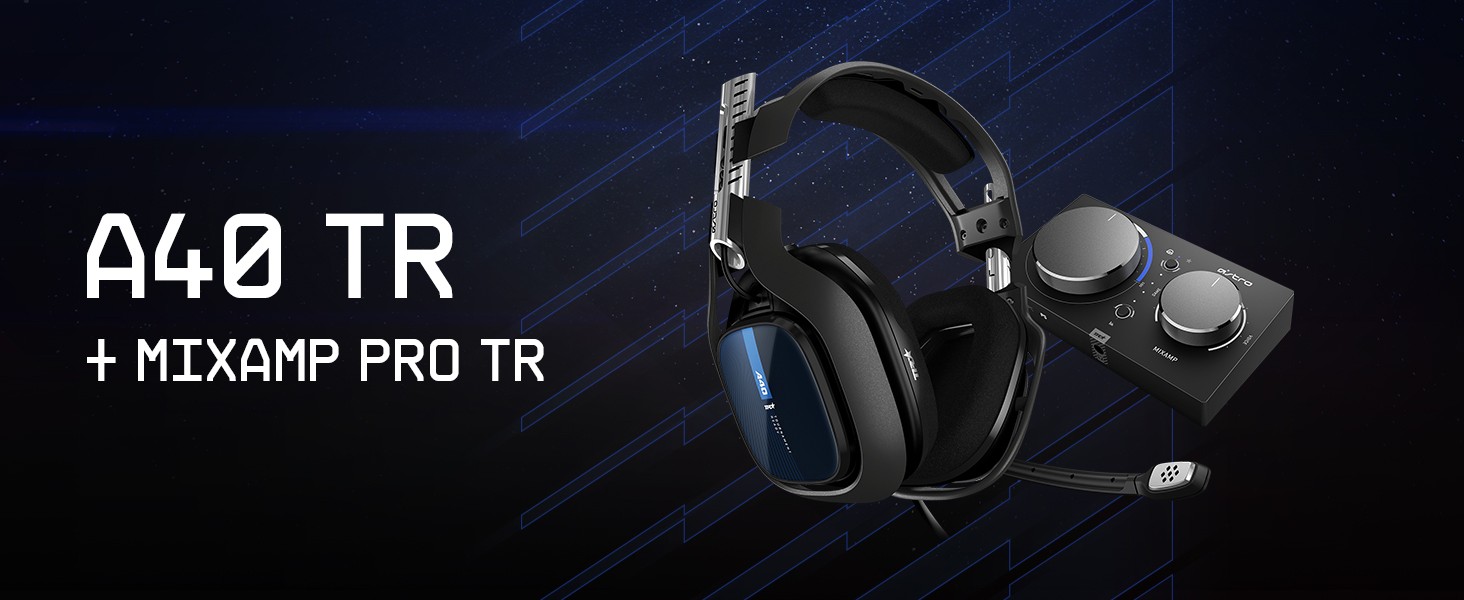 ASTRO Gaming A40 TR Headset + MixAmp Pro TR for PS5, PS4 and PC