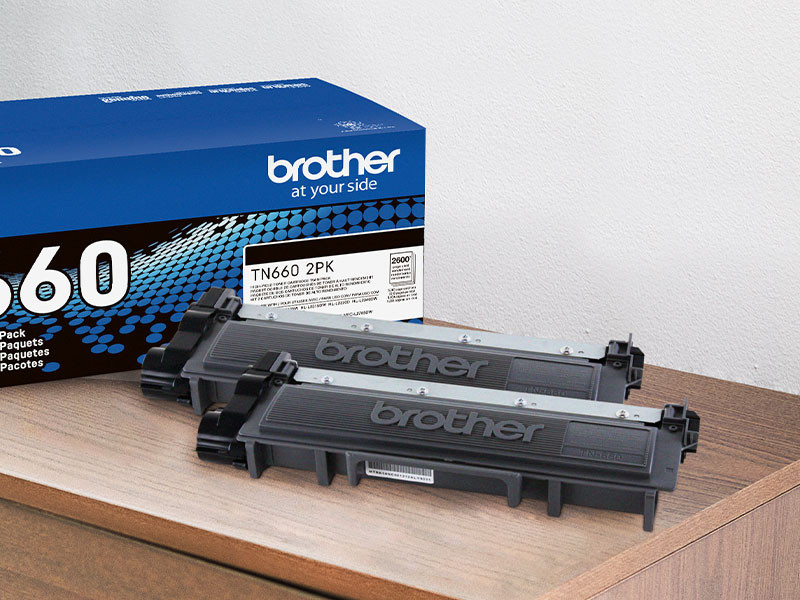 Brother TN-660 Original High Yield Laser Toner Cartridge - Twin-pack -  Black - 2 / Box