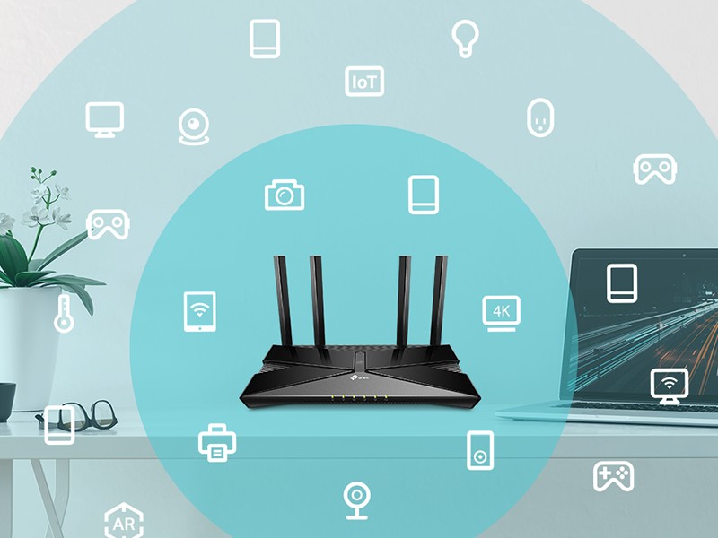 TP-Link Routeur WiFi 6 , Routeur WiFi AX3000 bi-bande, WiFi 6, 5 ports  Gigabit, Port USB 3.0, 4 antennes, OneMesh, WPA3, Archer AX55 - Cdiscount  Informatique