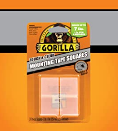 Gorilla Tough & Clear Mounting Squares - 1 Length x 1 Width - 1