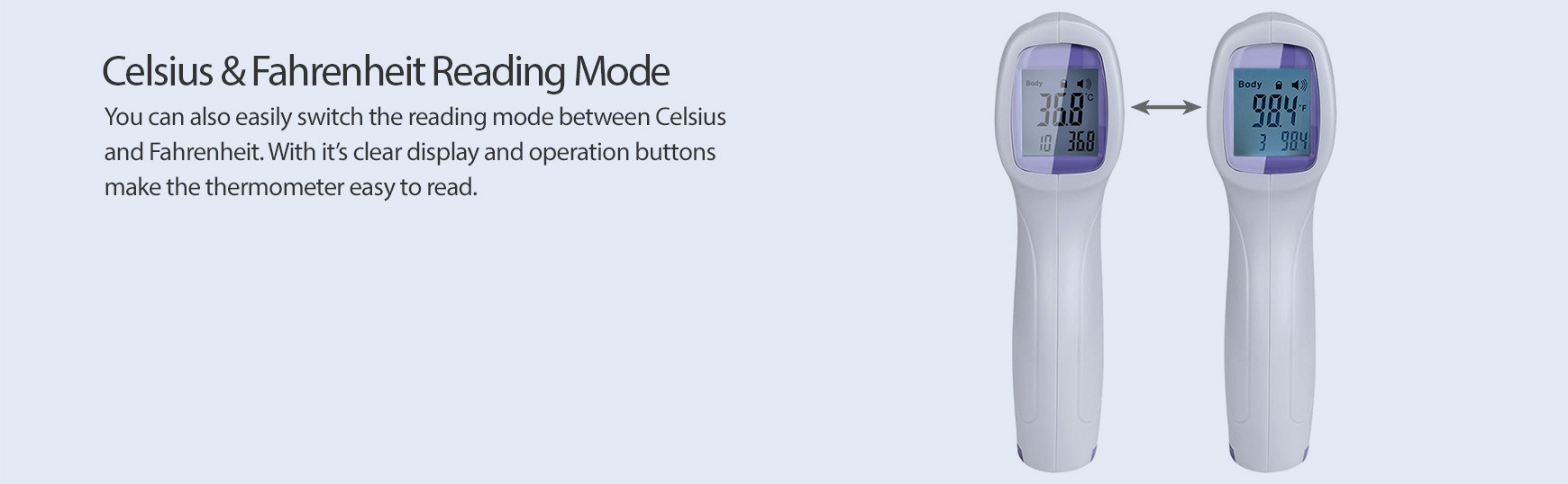 Thermometer Infrared Thermo-Reader Gun (1 Switch 3 Buttons)