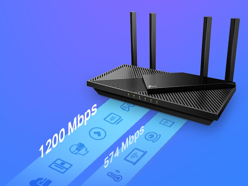 TPLink Archer AX21 DualBand WiFi 6 Router NextGen Speed and Cove