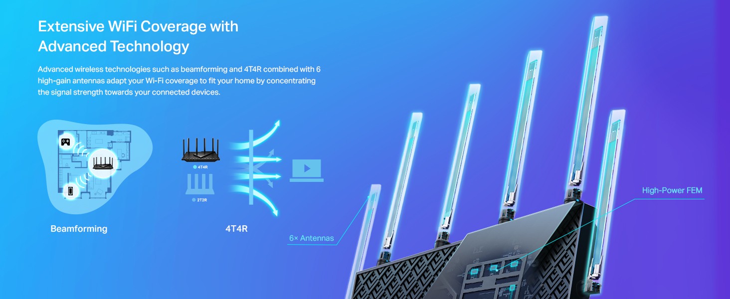 TP-Link 6-Stream Dual-Band WiFi 6 Wi-Fi Router