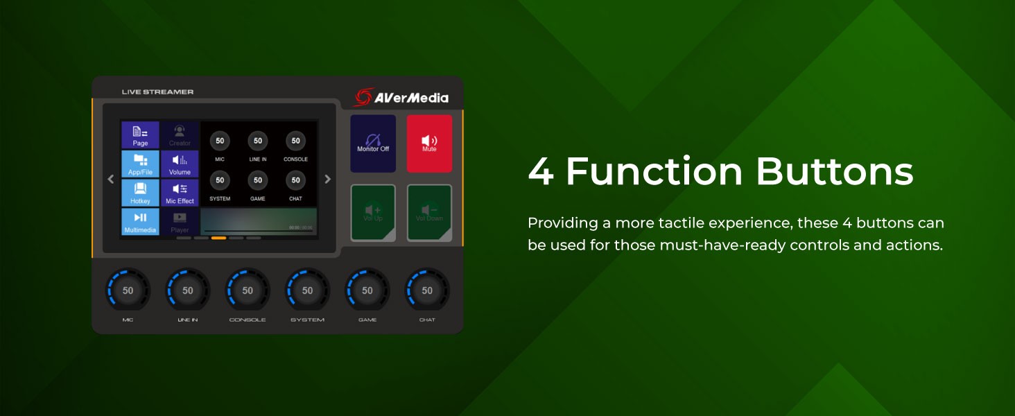 AVerMedia Live Streamer Nexus 6 Track Audio Mixer AX310 