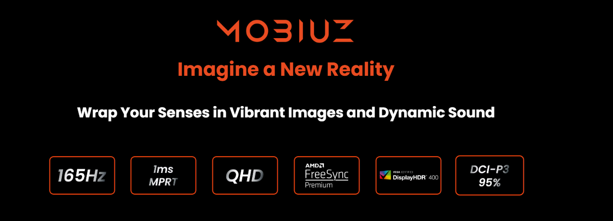 BenQ MOBIUZ EX2710Q - Monitor de juegos de 27 pulgadas QHD 1440p 165Hz 1ms  | IPS | HDRi | DCI-P3 | Freesync Premium | Tecnología de cuidado ocular 