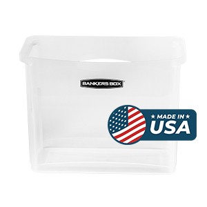 Bankers Box Heavy Duty Plastic Storage Bin Extra Deep 20 Letter