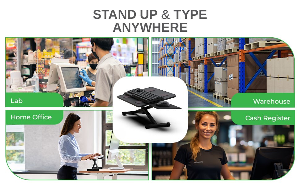 Uncaged Ergonomics KT3 Adjustable Keyboard Stand - Raise Keyboards to  Standing Height - Ergonomic Design - Easy Height Adjustment in the Office  Accessories department at