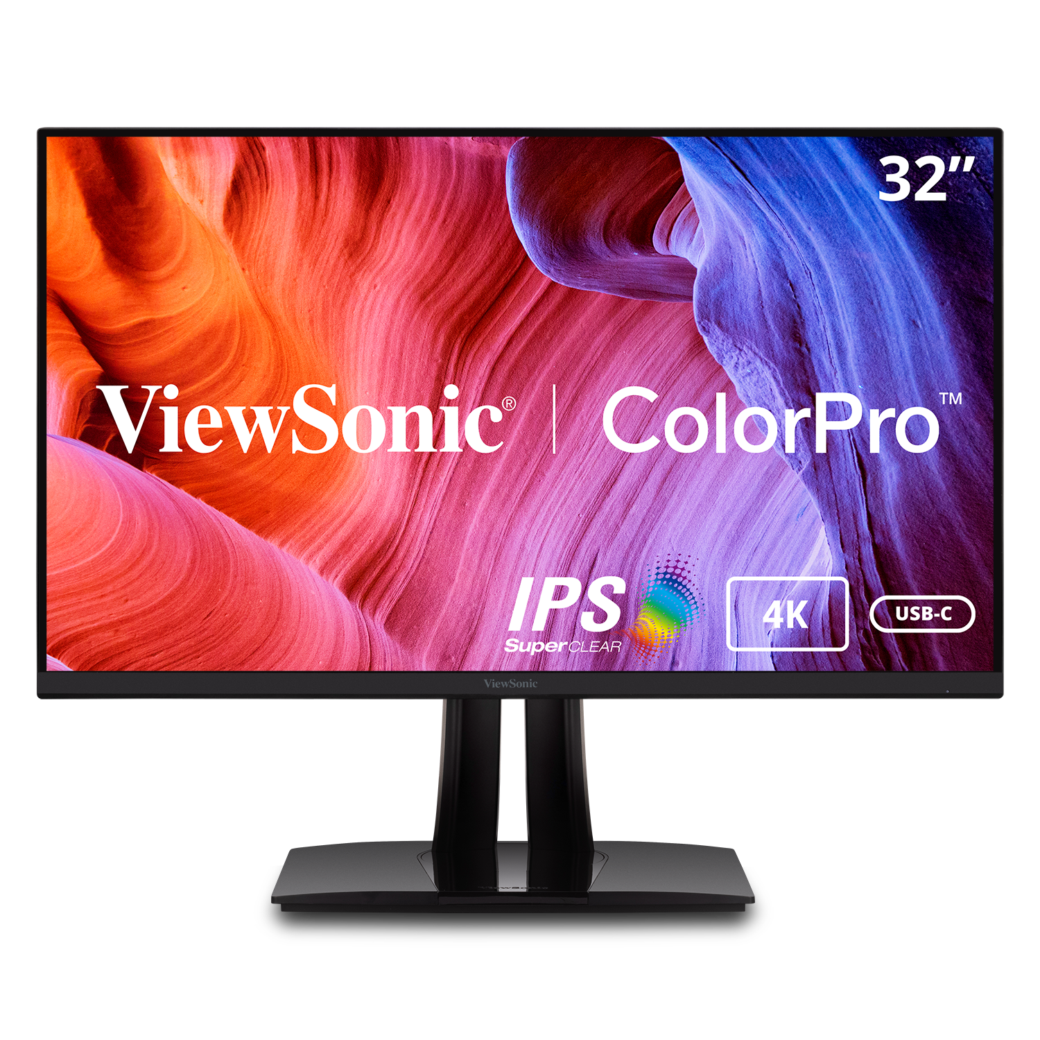 ViewSonic VP3268a-4K Monitor IPS 4K de 32 pulgadas con ergonomía avanzada,  ColorPro 100% sRGB Rec 709, 14 bits 3D LUT, cuidado ocular, soporte HDR10