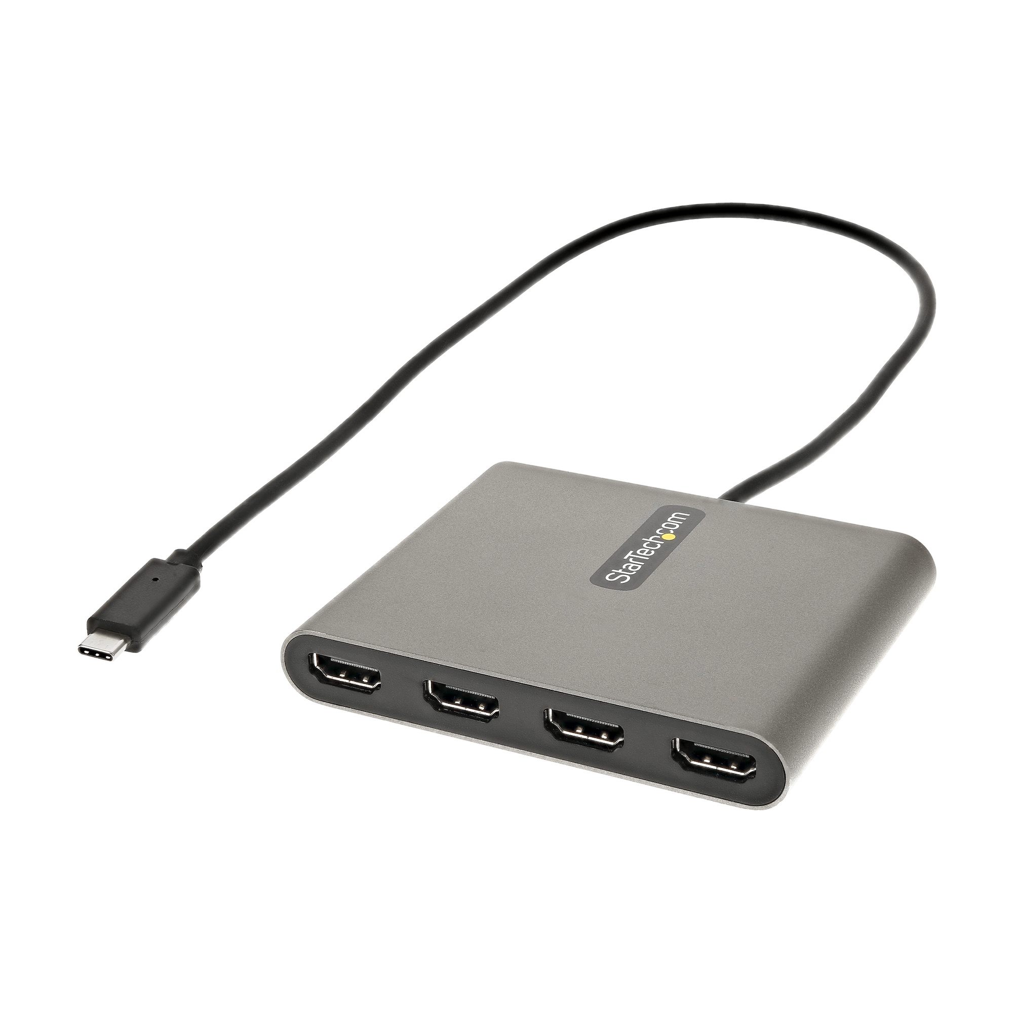 kapital klassisk Limited STCUSBC2HD4 - StarTech.com USB-C to HDMI Adapter - 1 Pack - 1 x 24-pin Type  C USB 3.0 USB Male - 4 x HDMI Digital Audio/Video Female - 1920 x 1080  Supported - Space Gray - Office Supply Hut