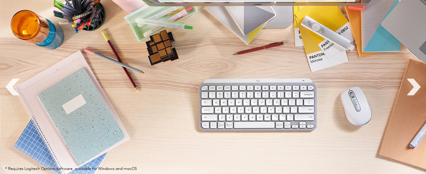 Logitech MX Keys Mini for Business - keyboard - pale gray - 920-010595 -  Keyboards 