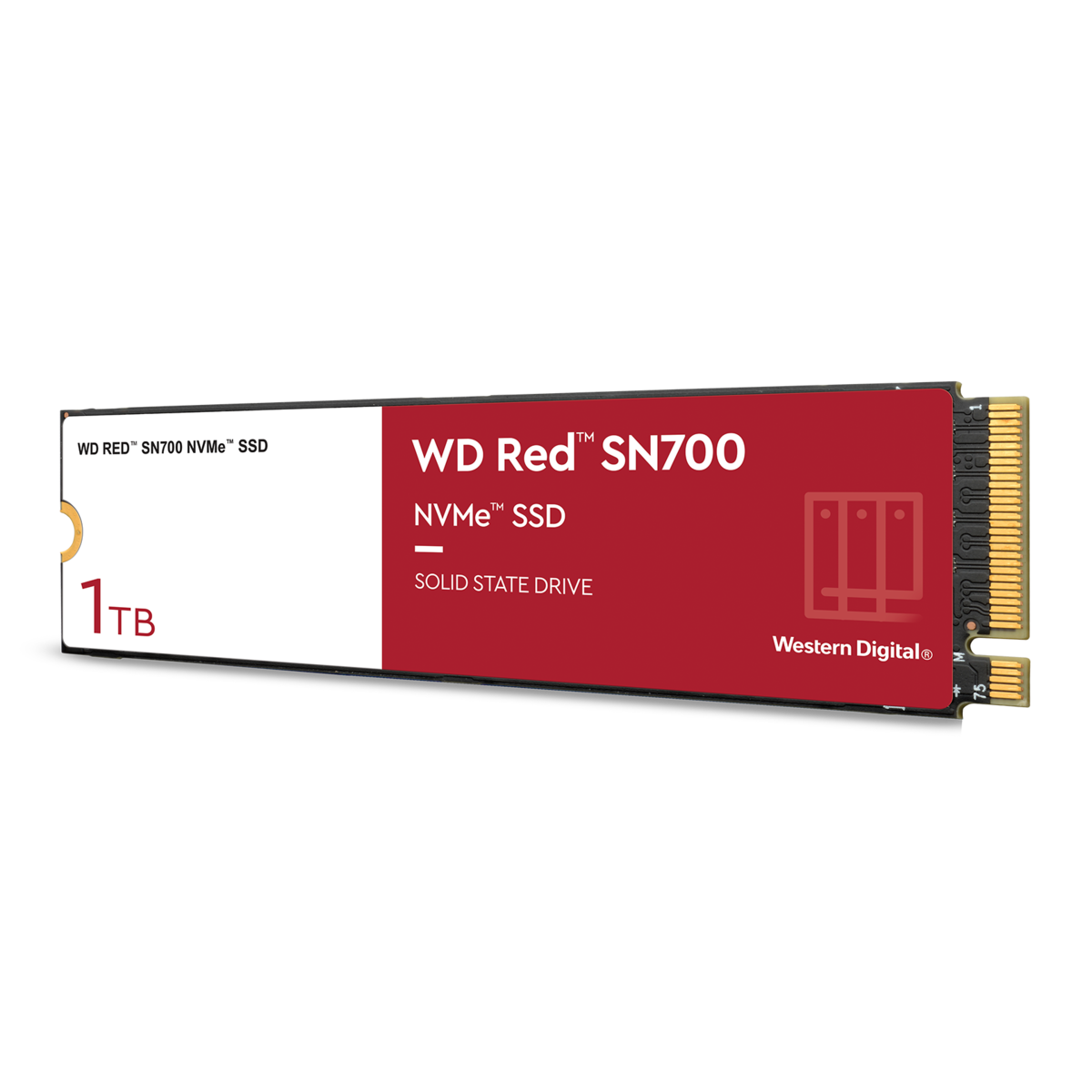 WD Red SN700 1TB NVMe SSD for NAS devices, with robust system