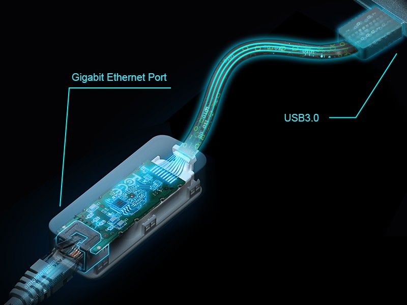 Adaptateur USB 3 vers RJ45 Gigabit 1000 Mbps Ethernet TP-Link
