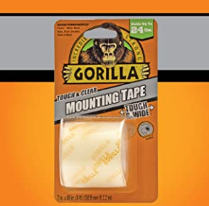 104671 Gorilla Tough & Clear Double Sided 2 in. W X 48 in. L Mounting Tape  Clear