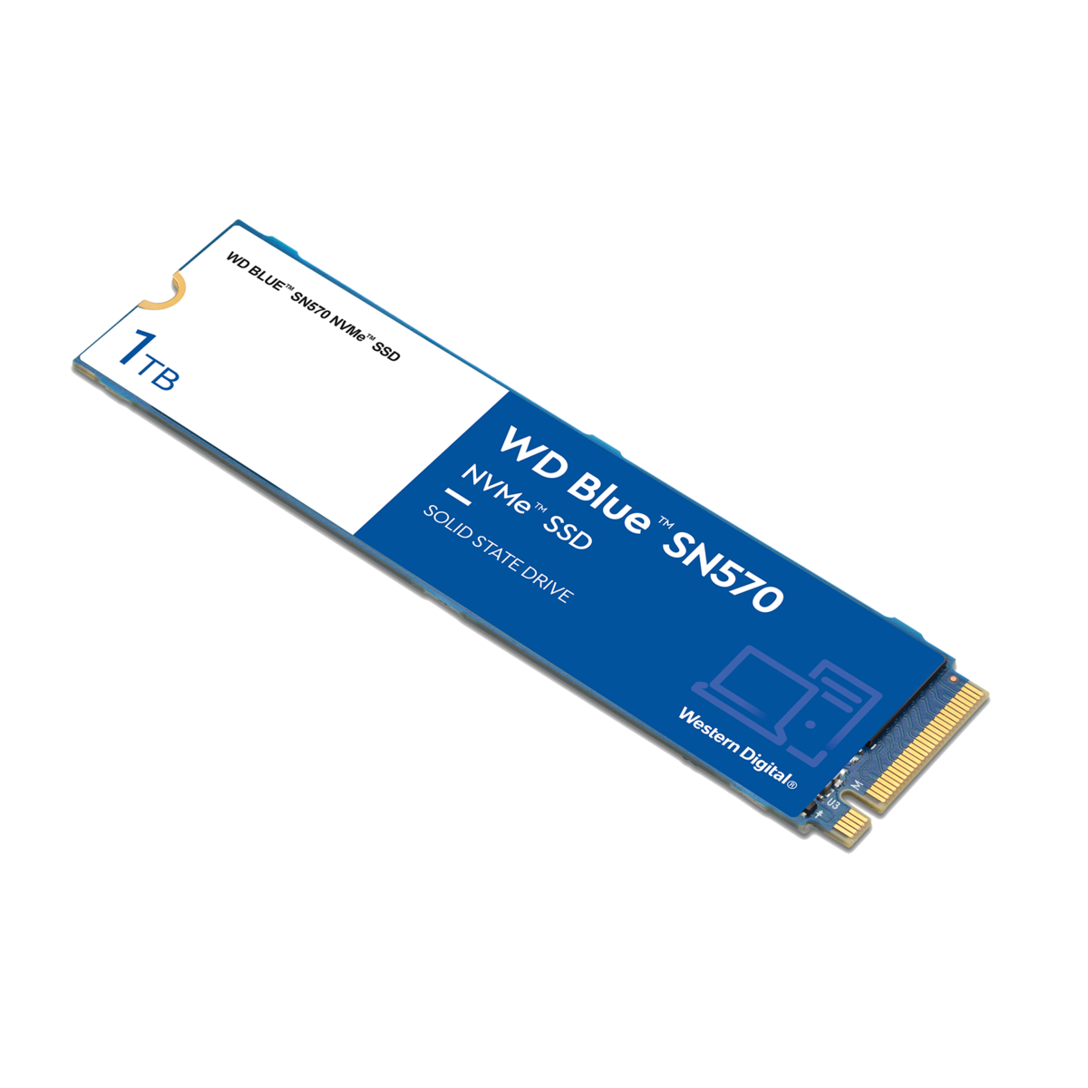 Western Digital WD Blue SN570 NVMe M.2 2280 1TB PCI-Express 3.0 x4, NVMe  v1.4 TLC Internal Solid State Drive (SSD) WDS100T3B0C