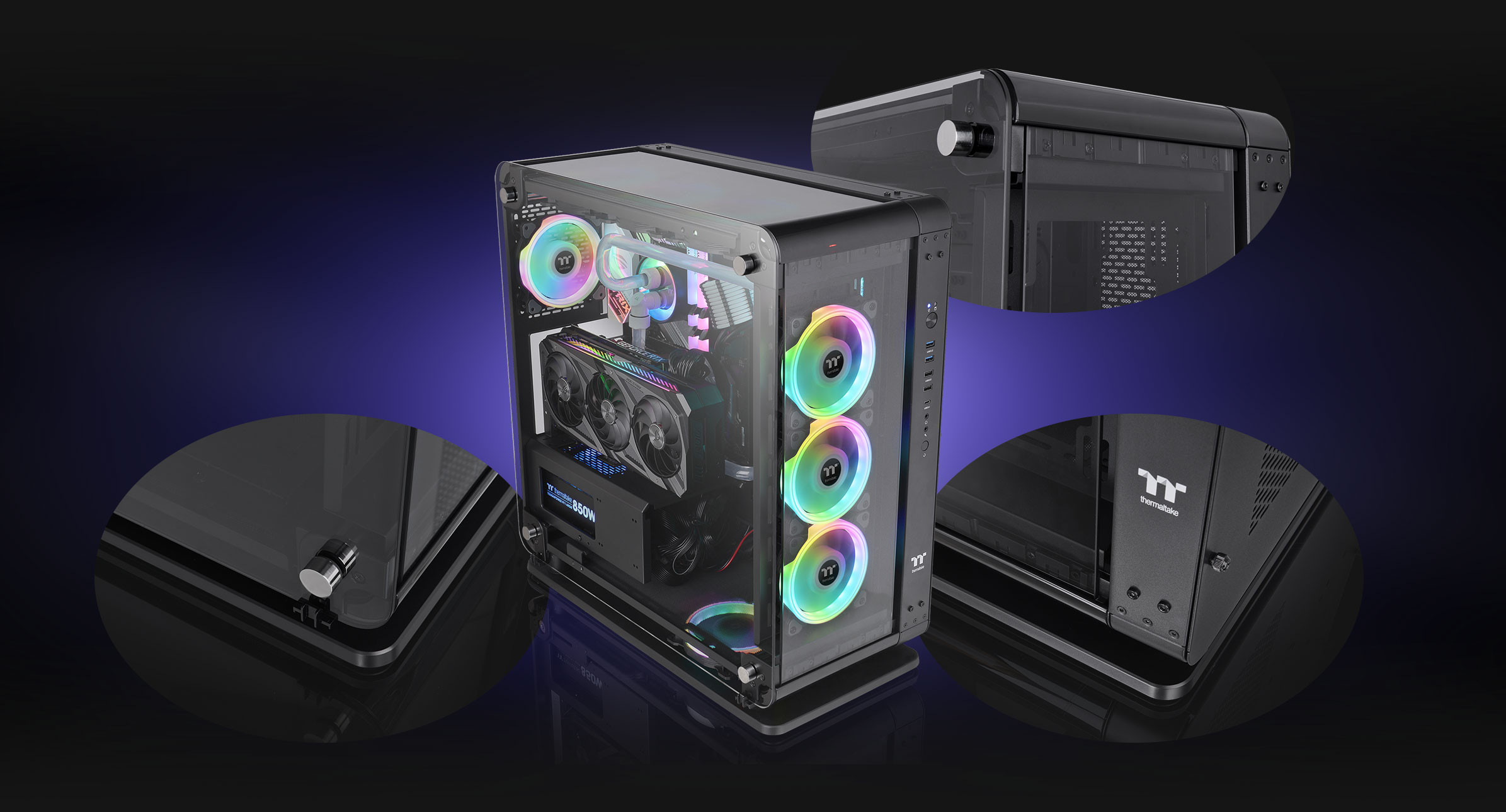 Thermaltake Core P6 TG Dual-Form Transformable/2-Way Layout ATX