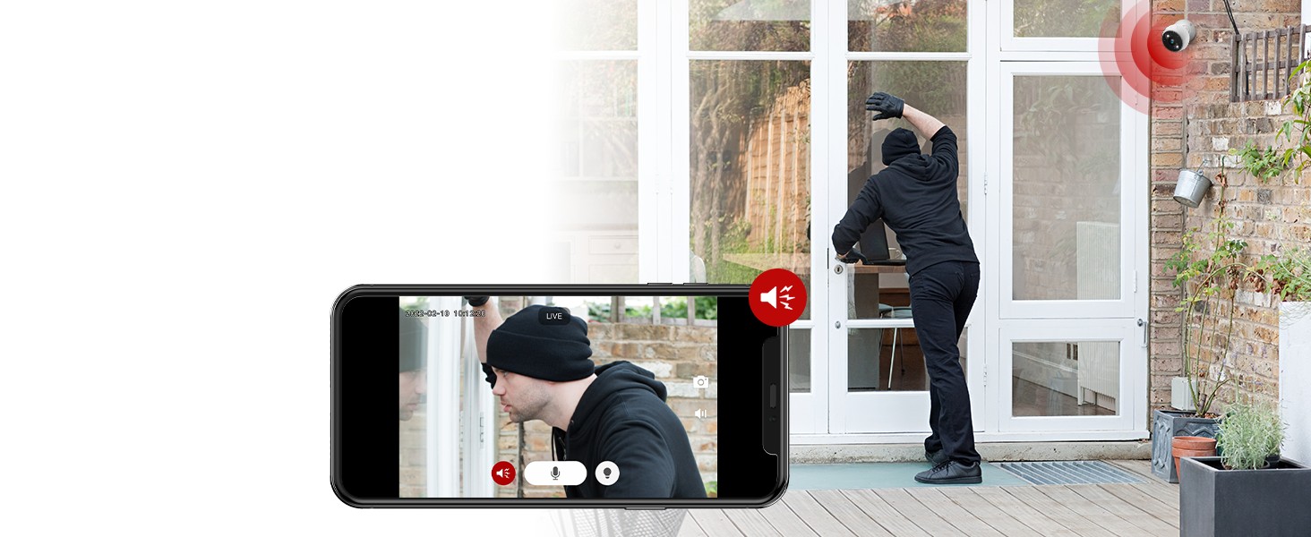 Kasa Smart KC420WS Kasa Cam Outdoor, 24/7 Recording, 4MP, 110° Field o