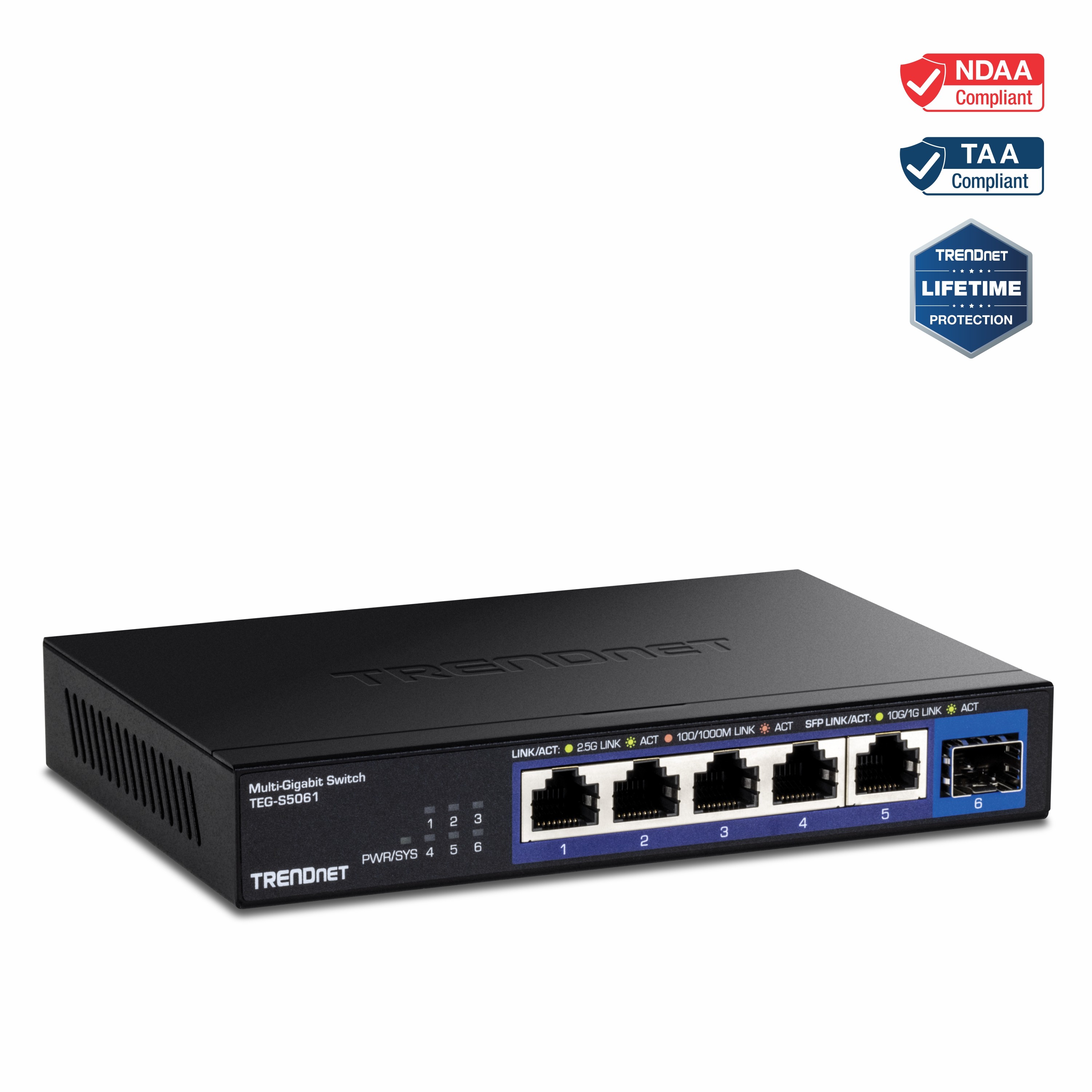 TRENDnet 8-Port 10G Switch, 8 x 10G RJ-45 Ports, 160Gbps Switching Capacity  Rack mountable, 10 Gigabit Network Connections, Lifetime Protection