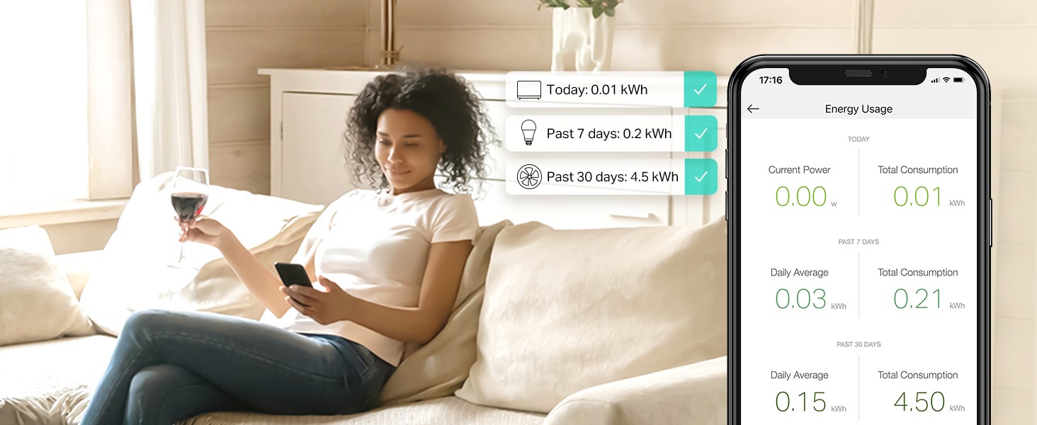 TP-Link Kasa Smart Wi-Fi Plug Slim (EP25) offers energy monitoring