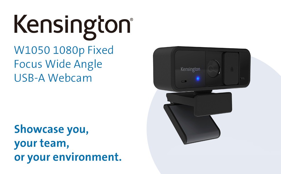  KMWK80250WW  Kensington - Webcam grand angle à focale fixe W1050  1080p