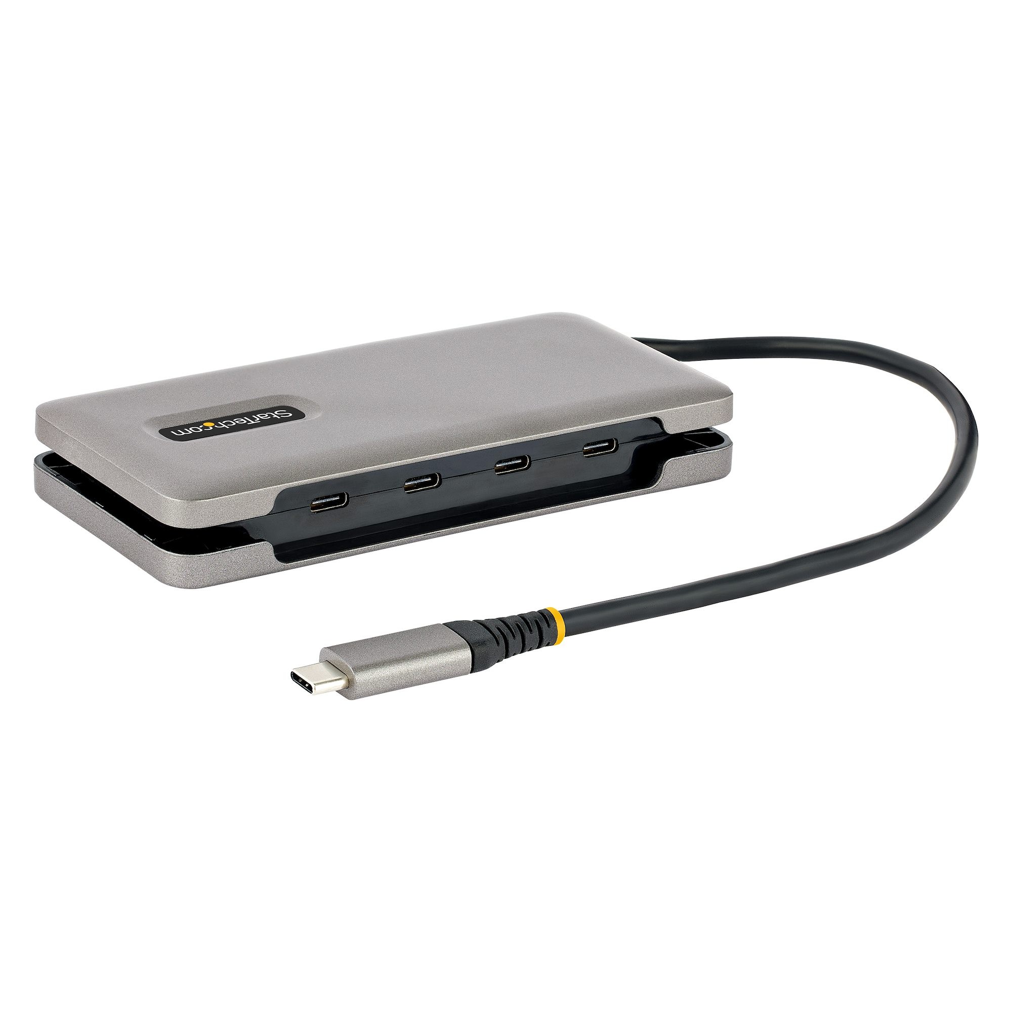 4 Port USB 3.2 Gen 1 Mini Powered Hub w/ ESD Surge Protection & Power  Adapter