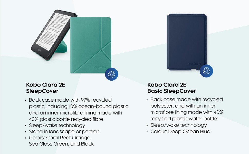  Kobo Clara 2E Sleepcover (Coral Reef) : Electronics