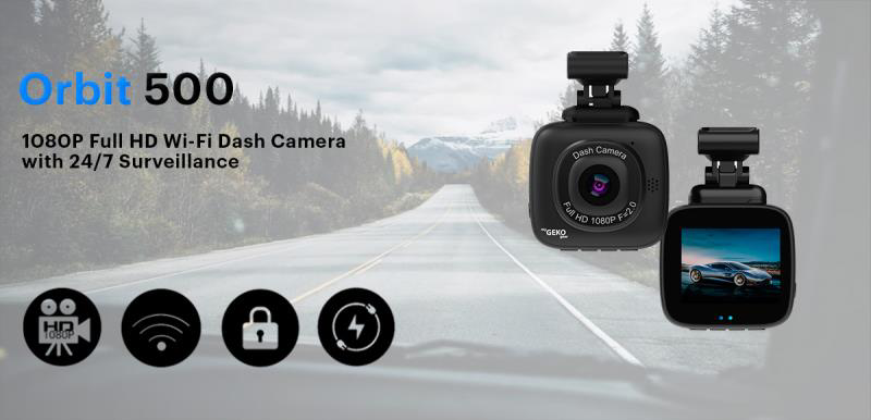  myGEKOgear Orbit 530 24/7 Dash Cam for Cars with OBD 2