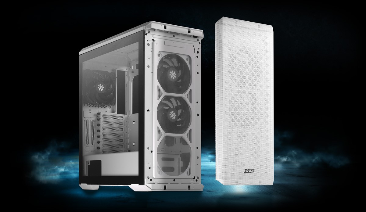 XPG Defender Mid-Tower Chassis | White ATX MESH Front Panel