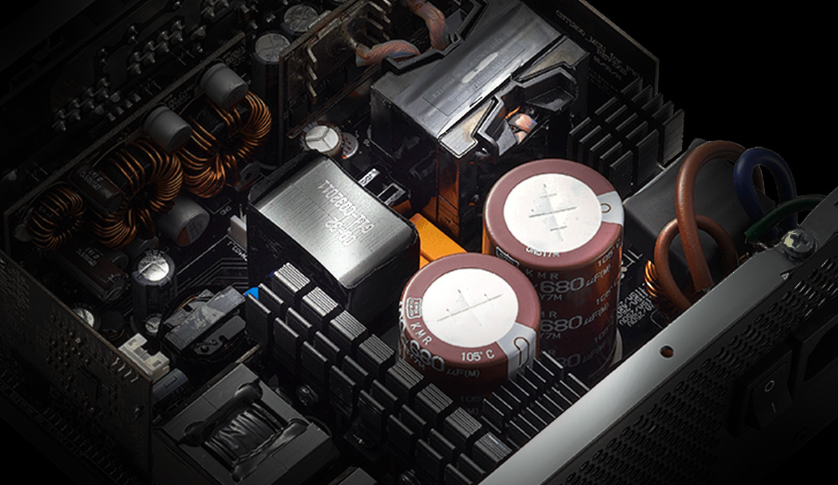XPG CYBERCORE ATX Modular PSU 1000W 80 Plus Platinum 26 Connectors