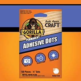 Gorilla Adhesive Dots, Permanent - 150 pieces