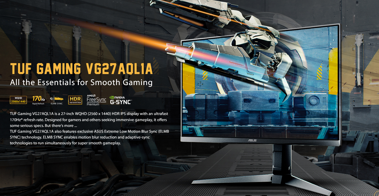 TUF Gaming VG27AQL1A｜Monitor｜ASUS Italia