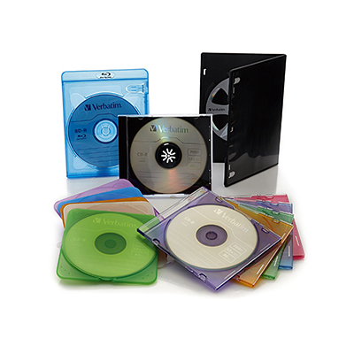 </br><b>Storage</b></br>Whether creating and archive or a backup, always remember to store your discs in a sleeve or case. This will help ensure they are protected from fingerprints, accidental spills, dust and debris, protecting your files for decades to come.
</br>
The ideal way to store discs is in an upright (like a book) position in a CD/DVD/Blu-ray case. Ideally, discs should be stored in a location 60-75 degrees F with 35-50% relative humidity. Fluctuations in the storage area should not exceed +/- 2 degrees F. in temperature; relative humidity should not fluctuate more than +/- 5%.