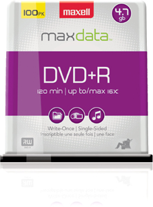 DVD+R 4.7GB DISC 100PK SPINDLE