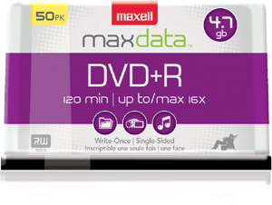 DVD+R 4.7GB DISC 50PK SPINDLE