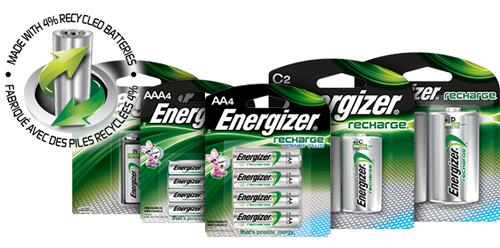 Energizer Recharge® Rechargeable Batteries