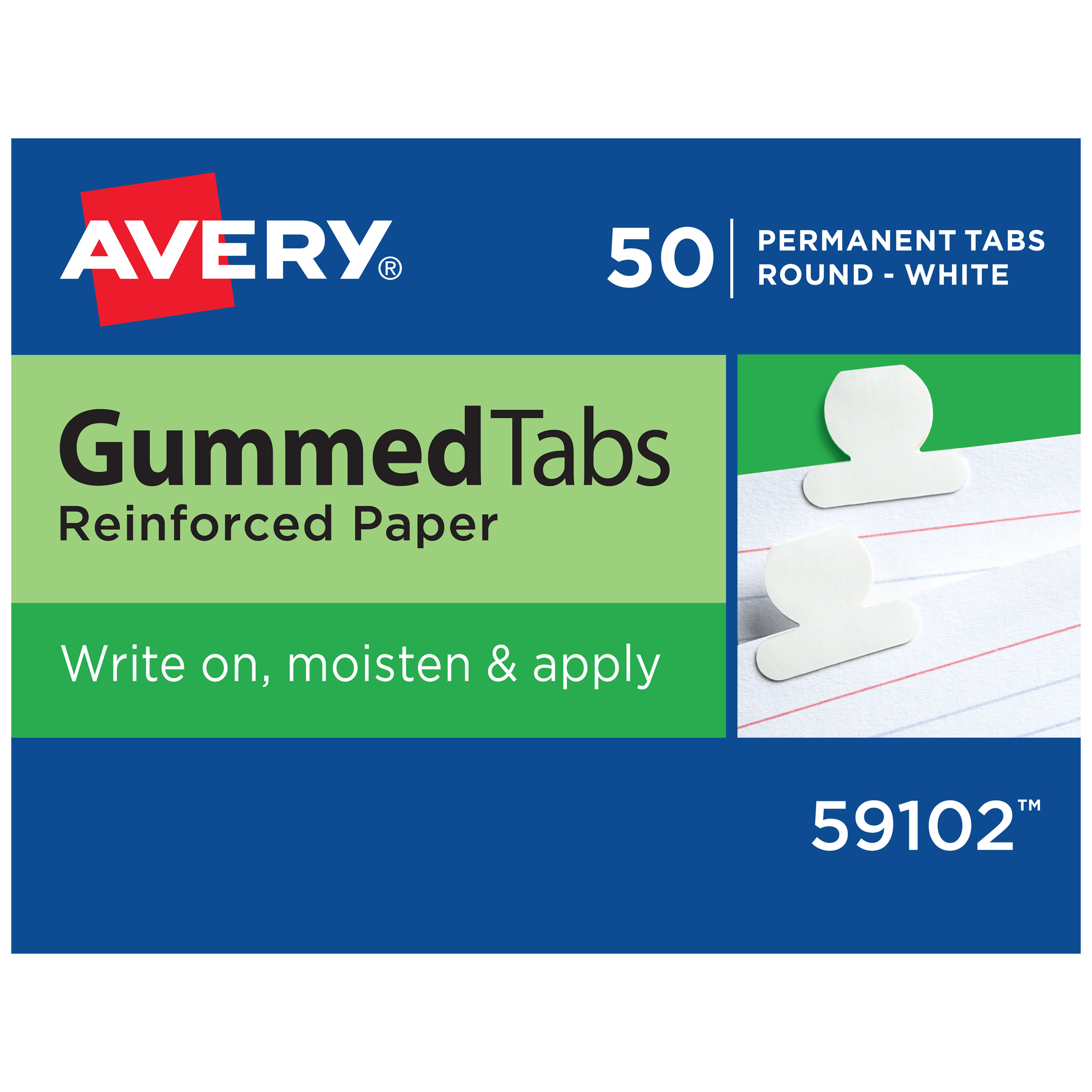 Avery Printable Tabs Self-Adhesive 1-1/4 Assorted Colors 96 Tabs (16281)