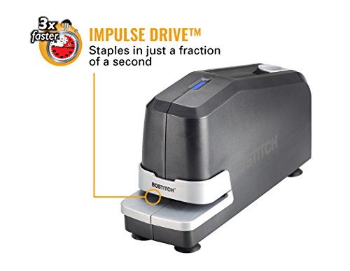 <p><b>3x Faster Stapling</b></p> <p></br>Using Impulse Drive™ technology, the stapler staples in just a fraction of a second and is ready for the next stack immediately after completing the first.</p>