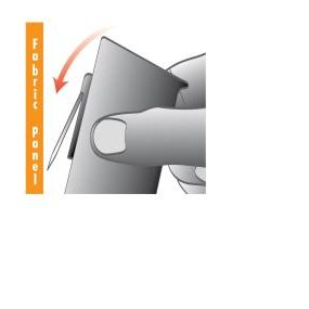 Pin system will not damage fabric, can be moved and used over and over again