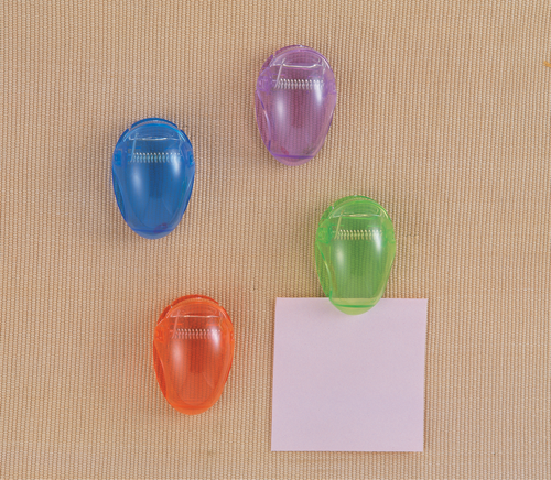 Standard Cubicle Clips, Assorted Translucent Colors
