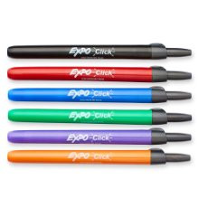 Expo 81503 Assorted 3-Color Chisel Point Dry Erase Marker with Magnetic  Clip Eraser