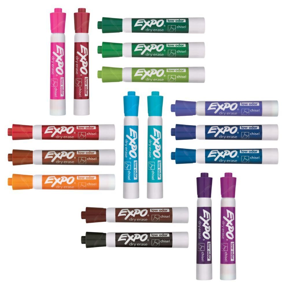 Expo Low-Odor Dry Erase Fine Tip Markers (2138471)